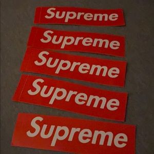 Supreme box logo stickers